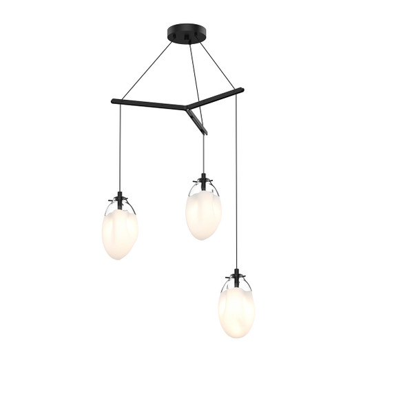 Mini Pendants 3 Light Cluster by Sonneman ( 69 | 2975.25W Liquid ) 