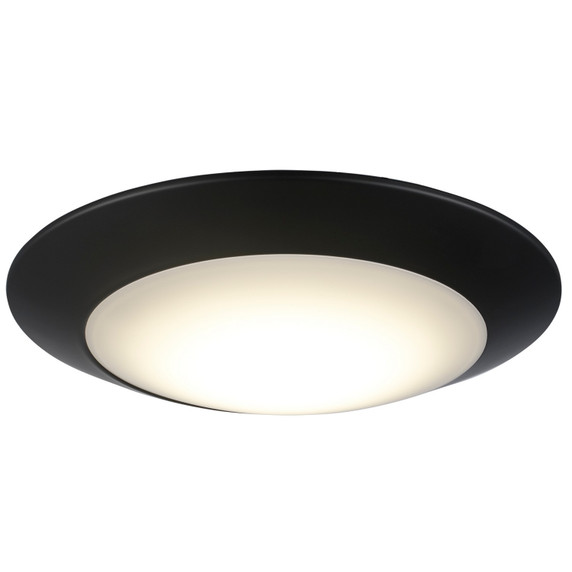 Flush Mounts Bowl Style by Trans Globe Imports ( 110 | LED-40099 BK Lunaire ) 