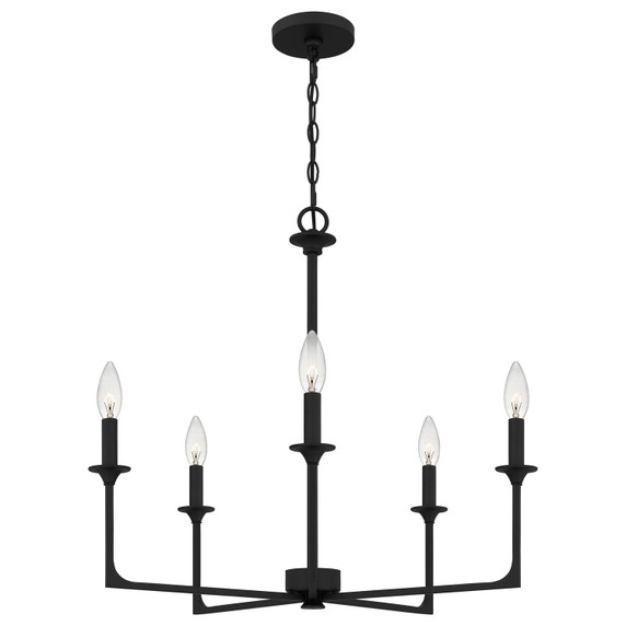 Mid. Chandeliers Candle by Quoizel ( 10 | PRC5026MBK Prescott ) 