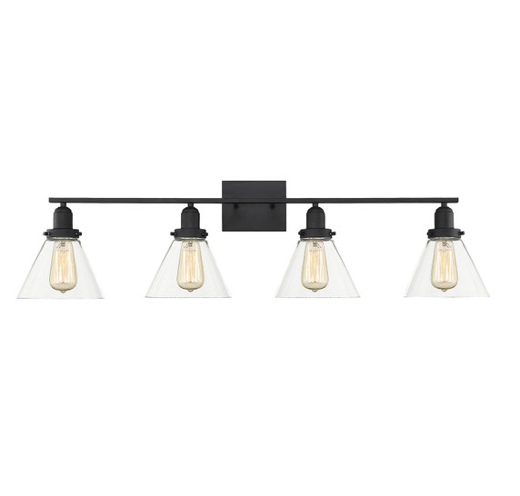 Bathroom Fixtures Four Lights by Savoy House ( 51 | 8-9130-4-BK Drake ) 
