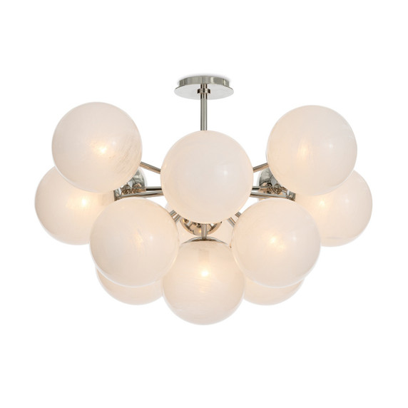 Semi-Flush Mts. Glass Down by Regina Andrew ( 400 | 16-1475PN-SRL Shine ) 
