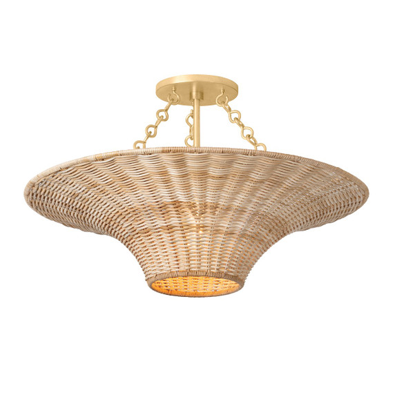 Semi-Flush Mts. Bowl Style by Troy Lighting ( 67 | C2425-VGL Ketan ) 