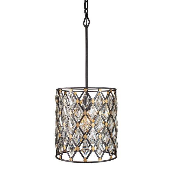 Mini Pendants Drum Shade by Varaluz ( 137 | 345P01CBHG Windsor ) 
