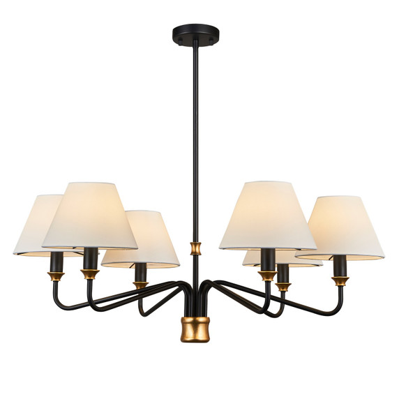 Mid. Chandeliers Candle by Terracotta Designs ( 374 | H25105S-6 Amelia ) 