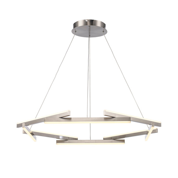 Mid. Chandeliers Ring/Halo by Trans Globe Imports ( 110 | MDN-1566 BN Celestia ) 
