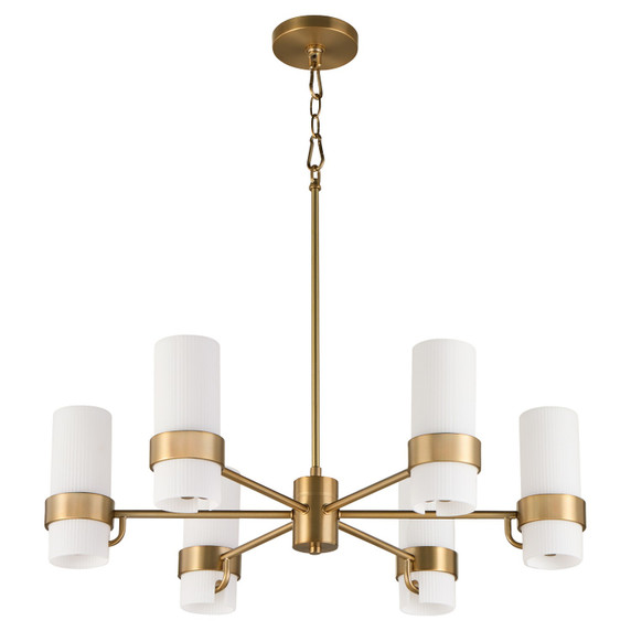 Mid. Chandeliers Glass Up by Quorum ( 19 | 6169-6-47 Sojourn ) 