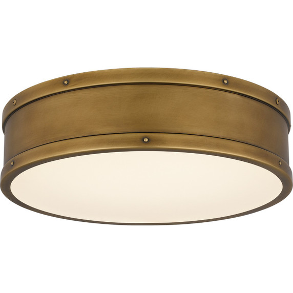 Flush Mounts Drum Shade by Quoizel ( 10 | QFL5224WS Quoizel Flush Mount ) 