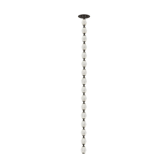 Pendants Glass Down by Visual Comfort Modern ( 182 | 700CLR48BZ-LED927R Collier ) 
