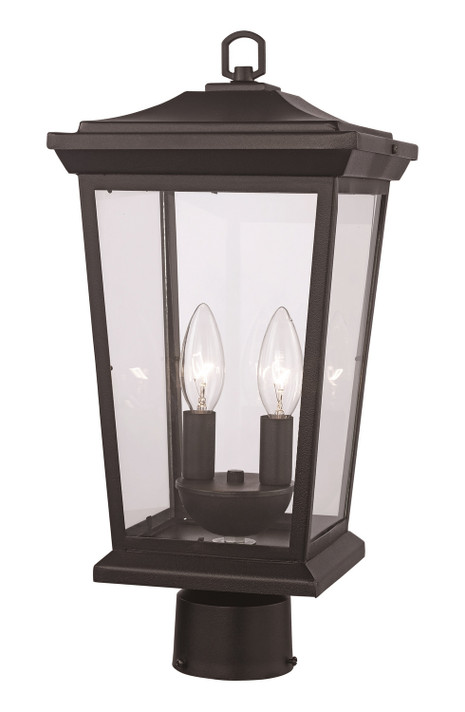 Exterior Post/Pier Head by Trans Globe Imports ( 110 | 50777 BK ) 