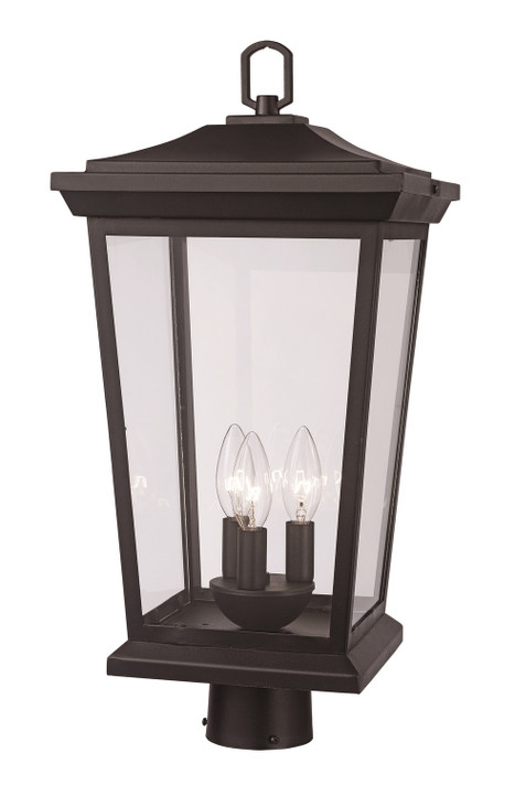 Exterior Post/Pier Head by Trans Globe Imports ( 110 | 50778 BK ) 