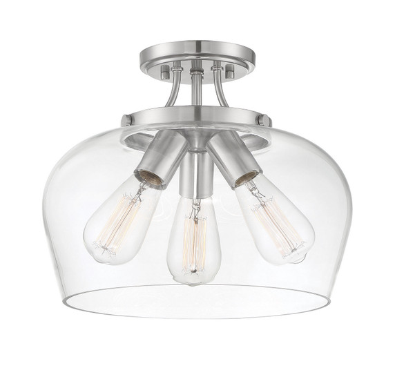 Semi-Flush Mts. Cage by Savoy House ( 51 | 6-4035-3-SN Octave ) 