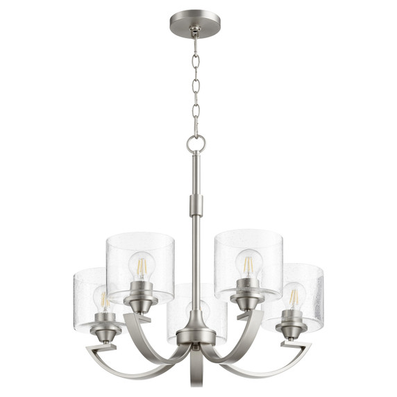 Mid. Chandeliers Glass Up by Quorum ( 19 | 6202-5-65 Dakota ) 