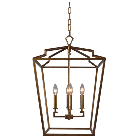 Foyer/Hall Lanterns Open Frame by Terracotta Designs ( 374 | H6124M-4AG Camilla ) 