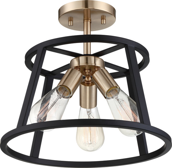 Semi-Flush Mts. Cage by Nuvo Lighting ( 72 | 60-6643 Chassis ) 