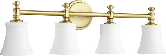 Bathroom Fixtures Four Lights by Quorum ( 19 | 5122-4-80 Rossington ) 