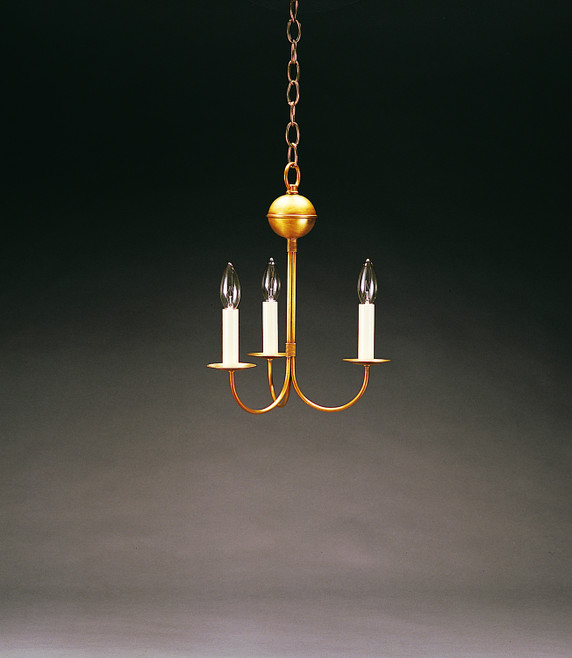 Mini Chandeliers Candle by Northeast Lantern ( 196 | 903-AB-LT3 Chandelier ) 