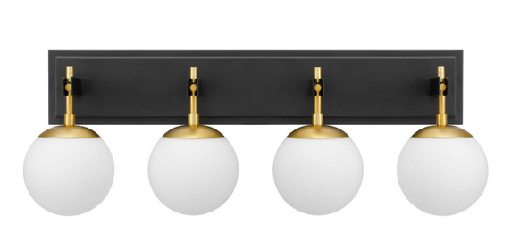 Bathroom Fixtures Four Lights by Varaluz ( 137 | 352B04BLSB Allie ) 