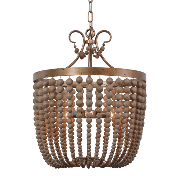 Mini Chandeliers Candle by Terracotta Designs ( 374 | H7126-3AS Darcia ) 