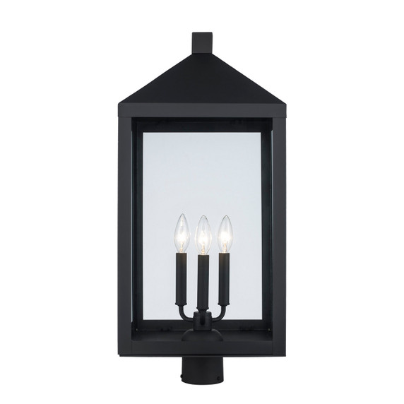 Exterior Post/Pier Head by Trans Globe Imports ( 110 | 51536 BK Tempest ) 