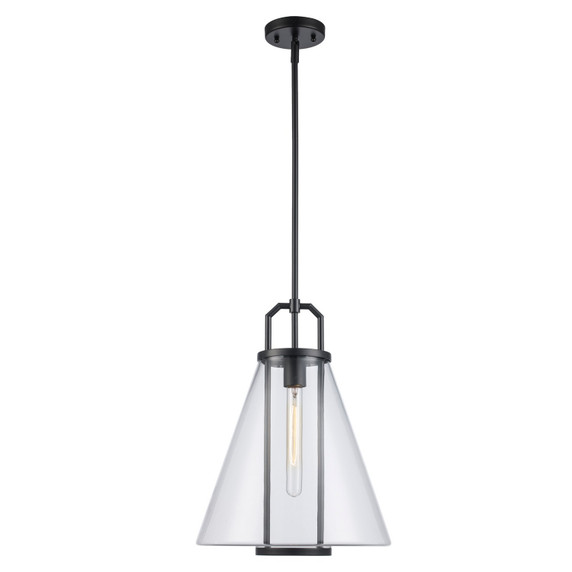 Pendants Glass Down by Trans Globe Imports ( 110 | PND-2233 BK River ) 