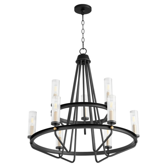 Mid. Chandeliers Glass Up by Quorum ( 19 | 629-96980 Empire ) 