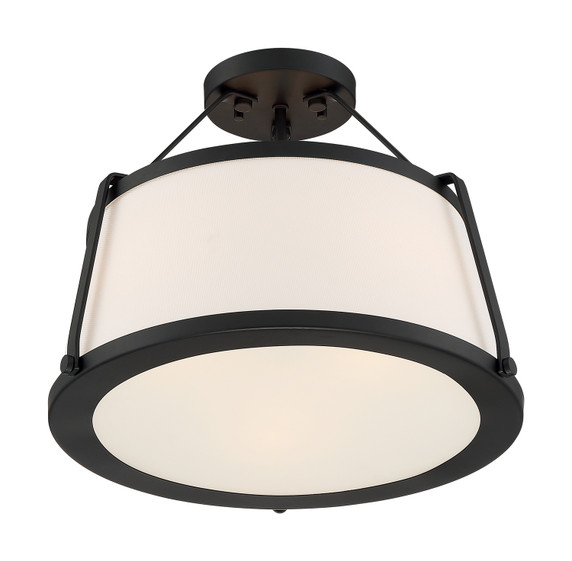 Semi-Flush Mts. Drum Shade by Nuvo Lighting ( 72 | 60-6998 Cutty ) 