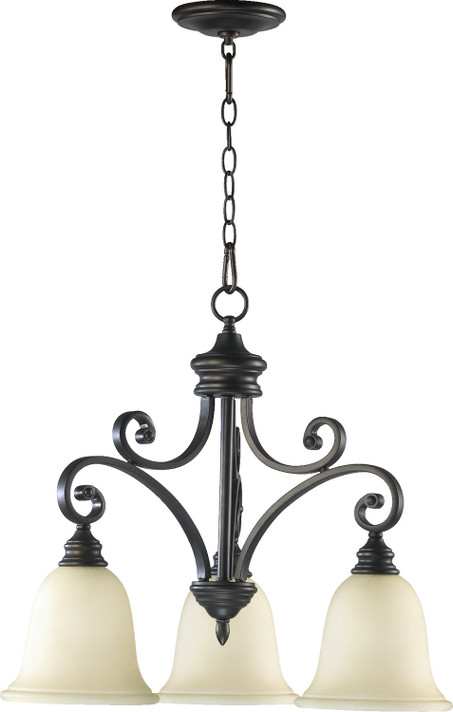 Mid. Chandeliers Glass Down by Quorum ( 19 | 6354-3-86 Bryant ) 