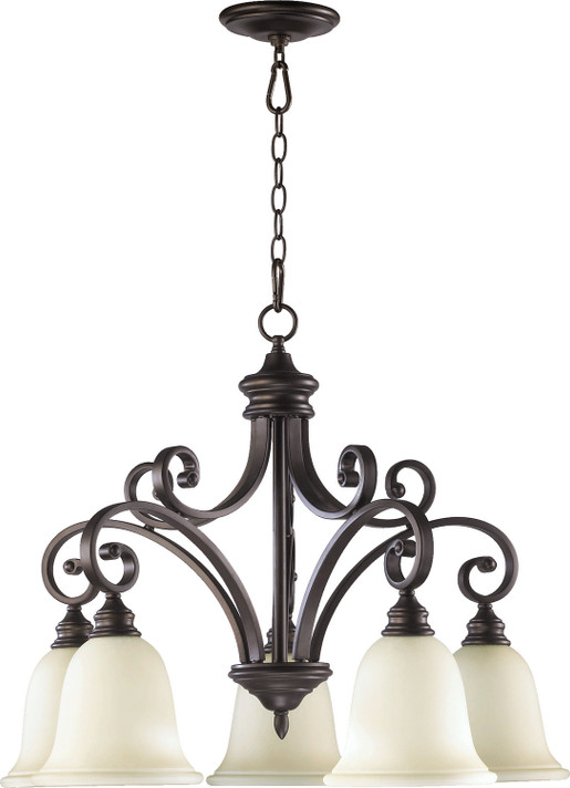 Mid. Chandeliers Glass Down by Quorum ( 19 | 6354-5-86 Bryant ) 