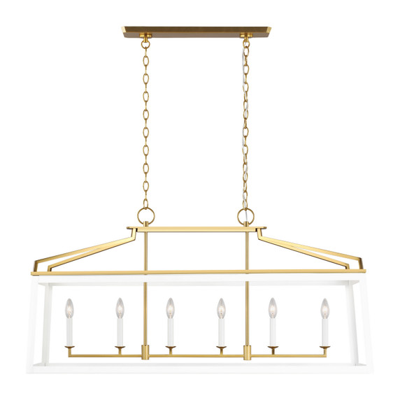 Linear/Island 4 Light + by Visual Comfort Studio ( 454 | CC1586MWTBBS Carlow ) 
