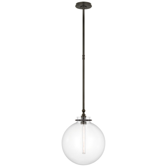 Pendants Glass Down by Visual Comfort Signature ( 268 | CHC 5542BZ-CG Parkington ) 