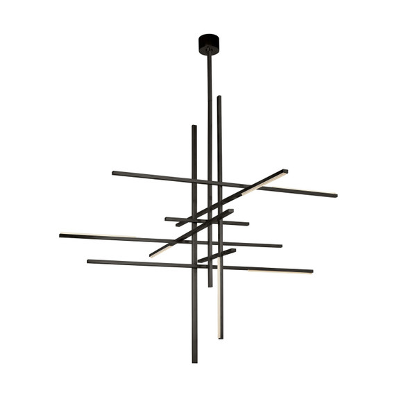 Large Chandeliers Geometric/Linear by Visual Comfort Modern ( 182 | SLCH40427BZ Cityscape ) 