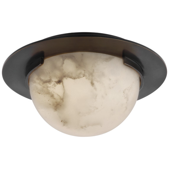 Flush Mounts Bowl Style by Visual Comfort Signature ( 268 | KW 4017BZ-ALB Melange ) 