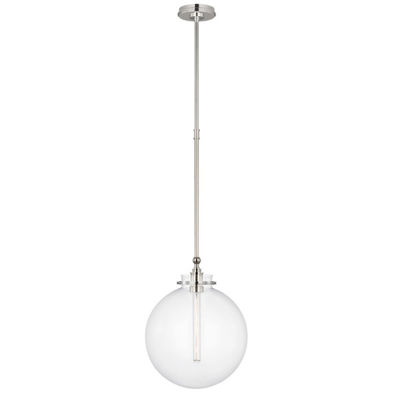 Mini Pendants Glass Down by Visual Comfort Signature ( 268 | CHC 5542PN-CG Parkington ) 