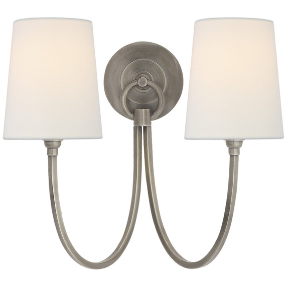 Sconces Double Candle by Visual Comfort Signature ( 268 | TOB 2126AN-L Reed ) 