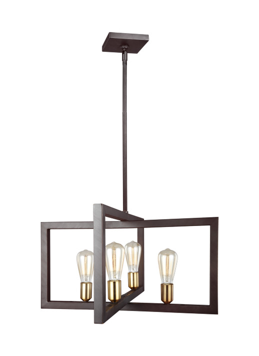 Pendants Open Frame by Visual Comfort Studio ( 454 | F3145/4NWB Finnegan ) 