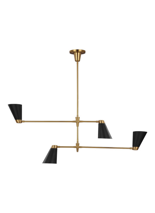 Linear/Island 4 Light + by Visual Comfort Studio ( 454 | TC1104BBS Signoret ) 
