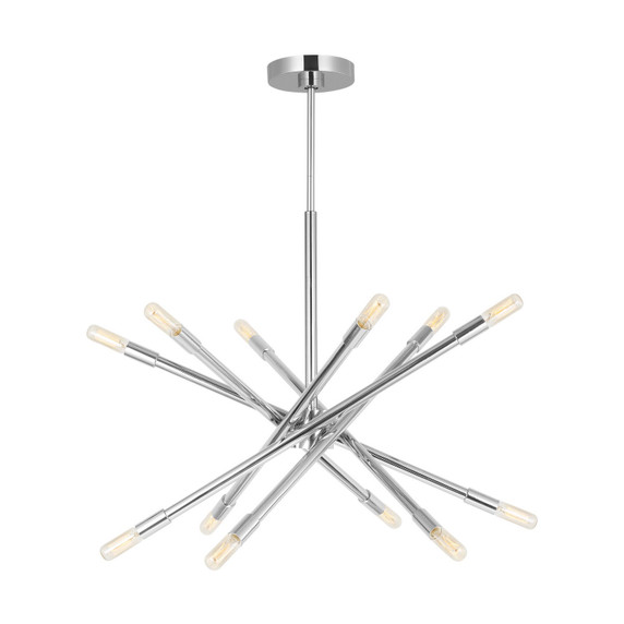 Mid. Chandeliers Starburst by Visual Comfort Studio ( 454 | CC16712PN Eastyn ) 