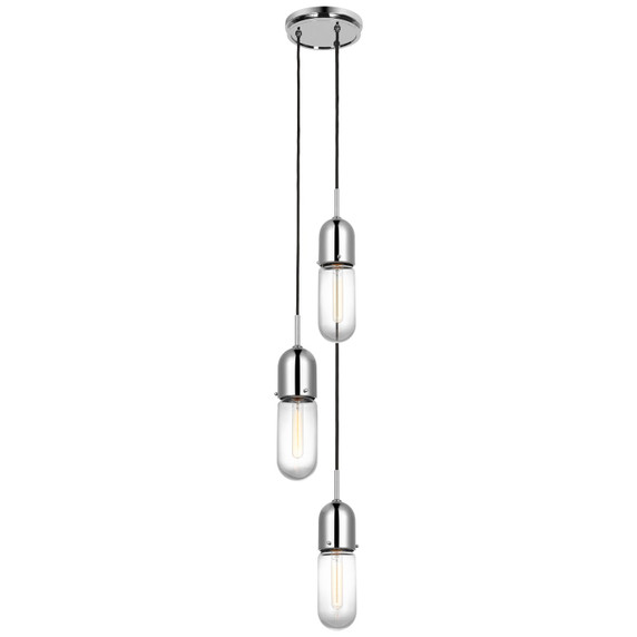 Mini Chandeliers Multi-Port/Cascade by Visual Comfort Signature ( 268 | TOB 5646PN-CG-3 Junio ) 