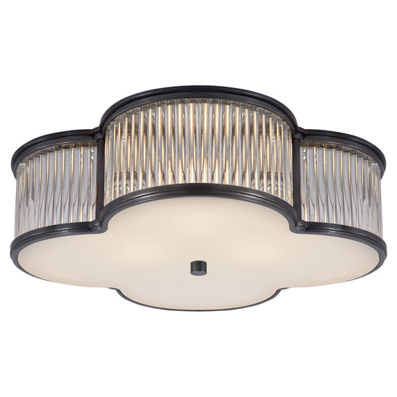 Flush Mounts Drum Shade by Visual Comfort Signature ( 268 | AH 4015GM/CG-FG Basil ) 