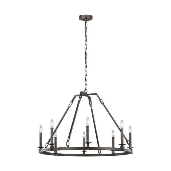 Mid. Chandeliers Candle by Visual Comfort Studio ( 454 | F3214/8SMS Landen ) 