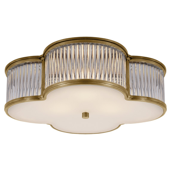 Flush Mounts Drum Shade by Visual Comfort Signature ( 268 | AH 4015NB/CG-FG Basil ) 