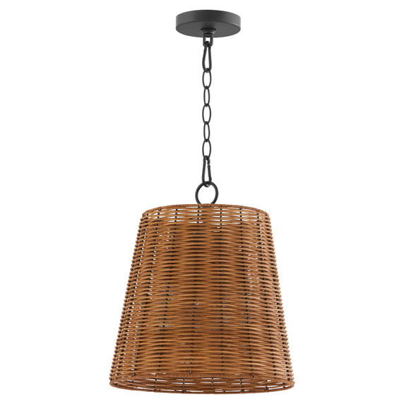 Pendants Glass Down by Quorum ( 19 | 8893-13-59 Wicker ) 