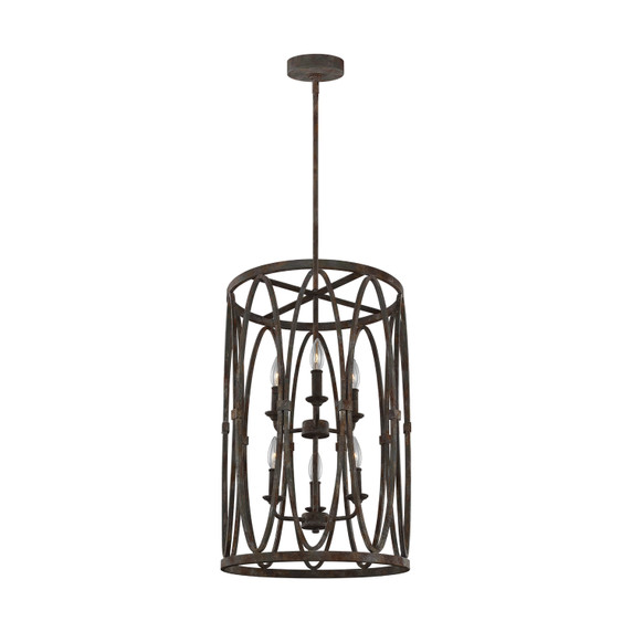Foyer/Hall Lanterns Open Frame by Visual Comfort Studio ( 454 | F3223/6DA Patrice ) 