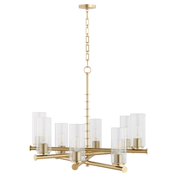 Mid. Chandeliers Glass Up by Quorum ( 19 | 641-8-80 Mercier ) 