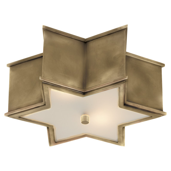 Flush Mounts Drum Shade by Visual Comfort Signature ( 268 | AH 4016NB-FG Sophia ) 