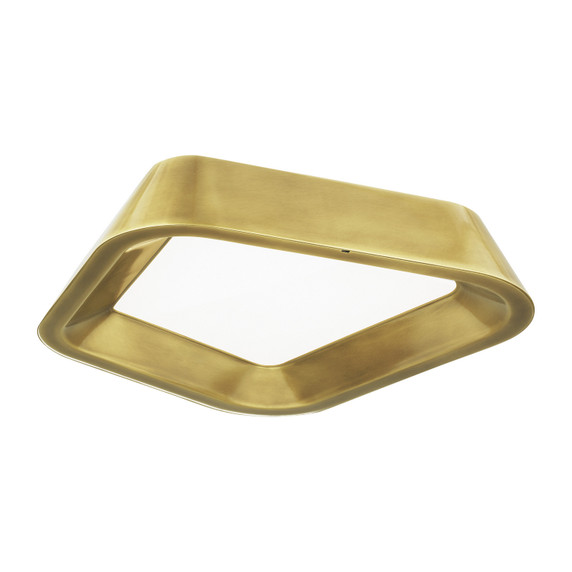 Flush Mounts Glass Down by Visual Comfort Modern ( 182 | 700FMRHNSBR-LED930 Rhonan ) 