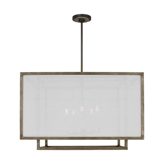 Mid. Chandeliers Drum Shade by Visual Comfort Studio ( 454 | TFC1075WDO Brockway ) 