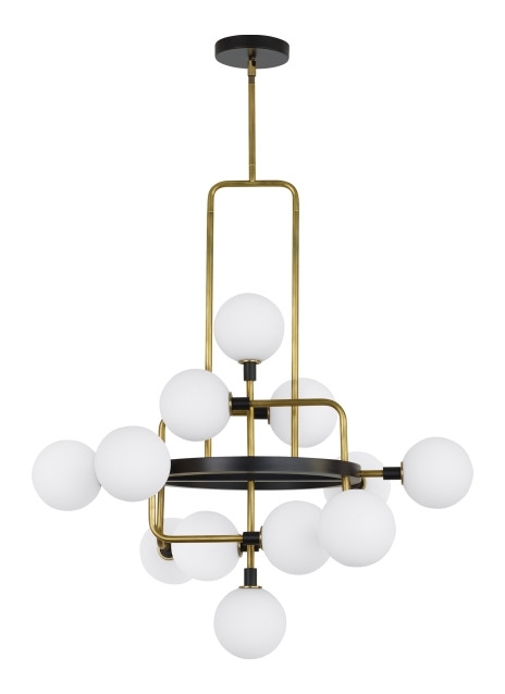 Mid. Chandeliers Glass Down by Visual Comfort Modern ( 182 | 700VGOOR-LED930 Viaggio ) 