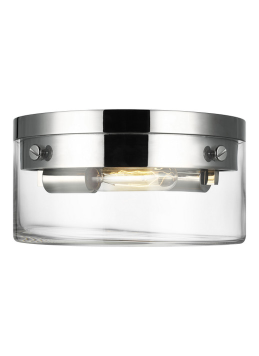 Flush Mounts Bowl Style by Visual Comfort Studio ( 454 | CF1002PN Garrett ) 