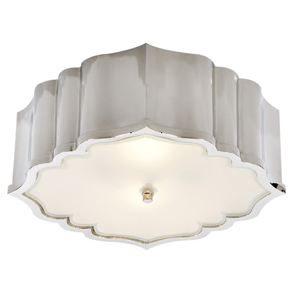 Flush Mounts Drum Shade by Visual Comfort Signature ( 268 | AH 4025PN-FG Balthazar ) 